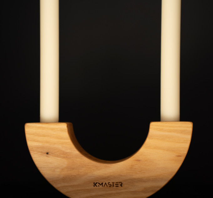 Підсвічник Woodlight з натурального ясеня — ручна робота для затишного сучасного інтерʼєру