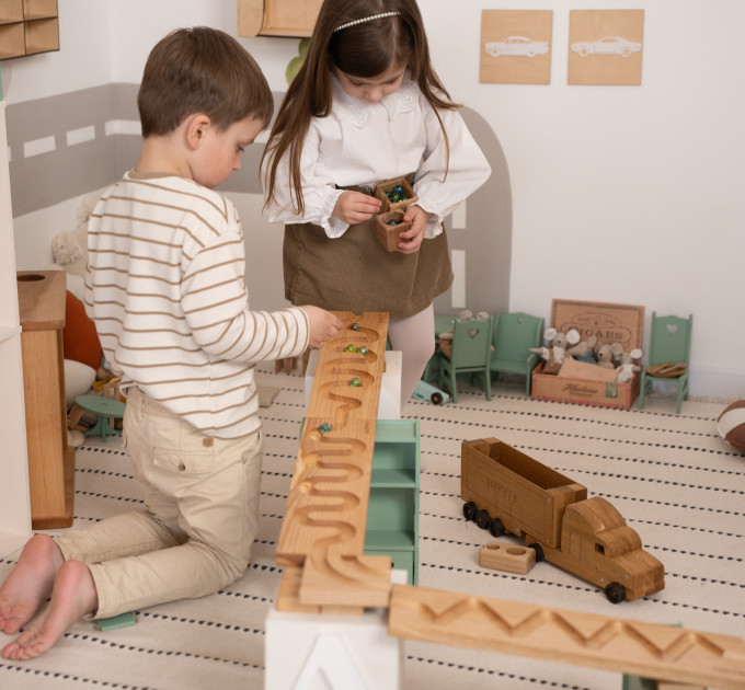 Розвиваюча доріжка Монтессорі Marble Run Race